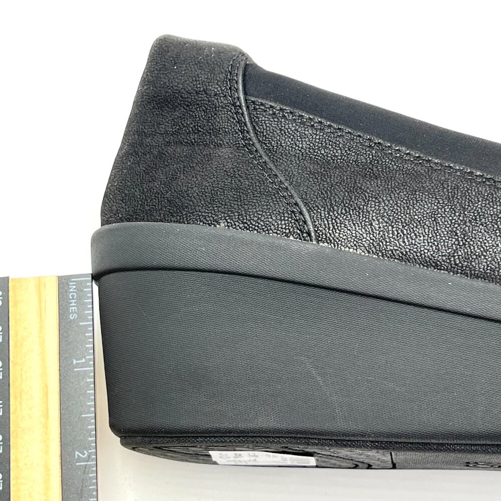 Clarks Womens Size 11 Step Rose Moon Black Comfort Wedges Loafers Shoes New - Picture 11 of 13